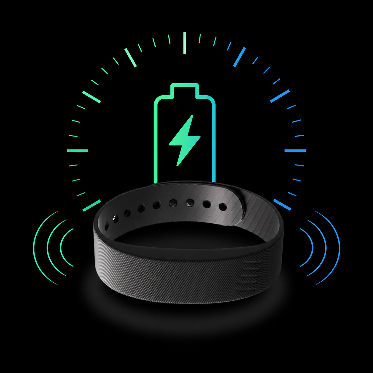 EIVOI Silent Wake band with 14+ day battery dial